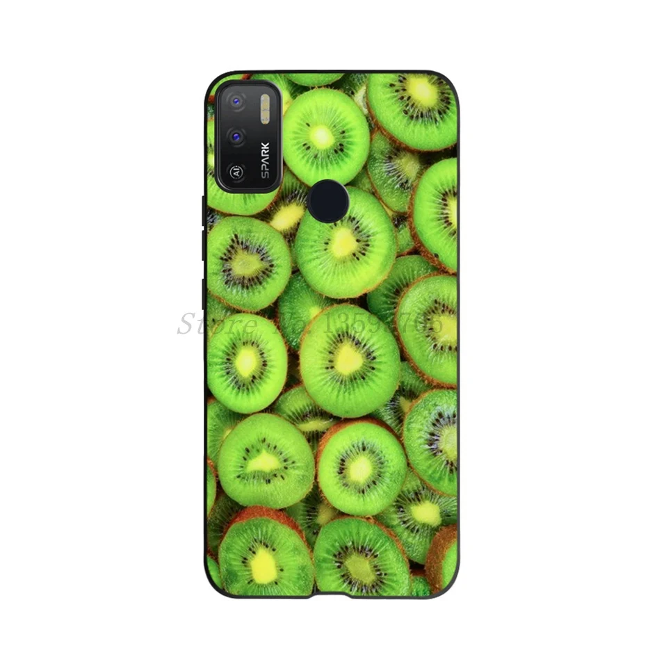 For Tecno Spark 5 Air Case 2020 Luxury Lavender Lemon Dandelion Flower Phone Cover 7.0" KD6 TPU Soft Cases | Мобильные телефоны