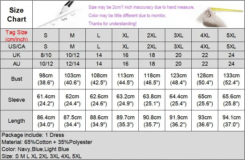 Джинсовое платье большого размера VONDA 2020 богемное осеннее до колена с длинным