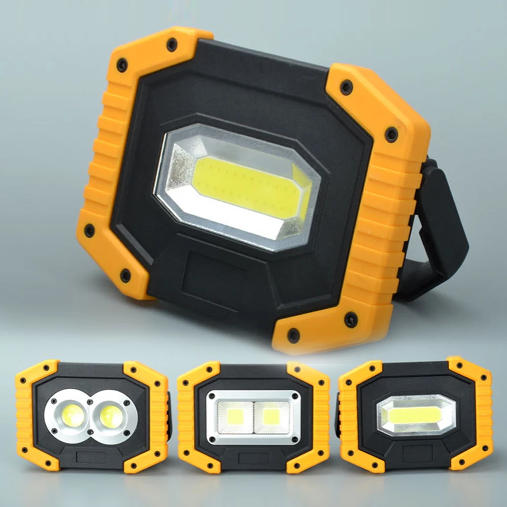 USB Rechargeable COB LED Floodlight 30W Flood Light Spot Lamp Outdoor Working Emergency Portable Spotlights New | Лампы и освещение