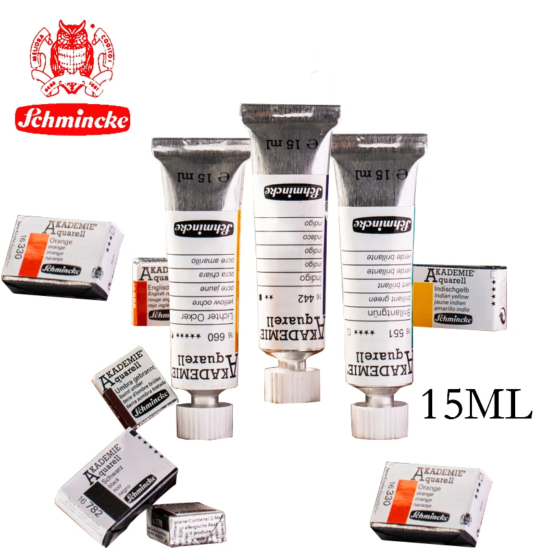 Германская Акварельная краска акриловая Сова 24 цвета Студенческая трубчатая