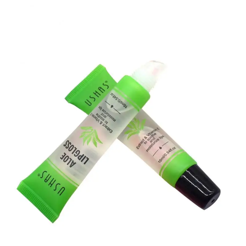 16 г Увлажняющий блеск для губ Алоэ Вера натуральный стойкий водостойкий Макияж