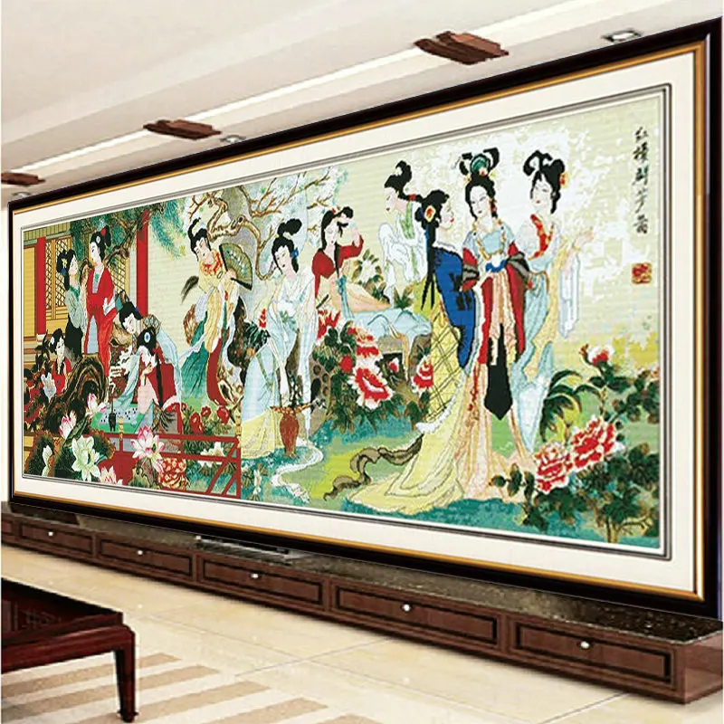Китайская традиционная Красота Наборы для вышивания картины DIY Точная печать