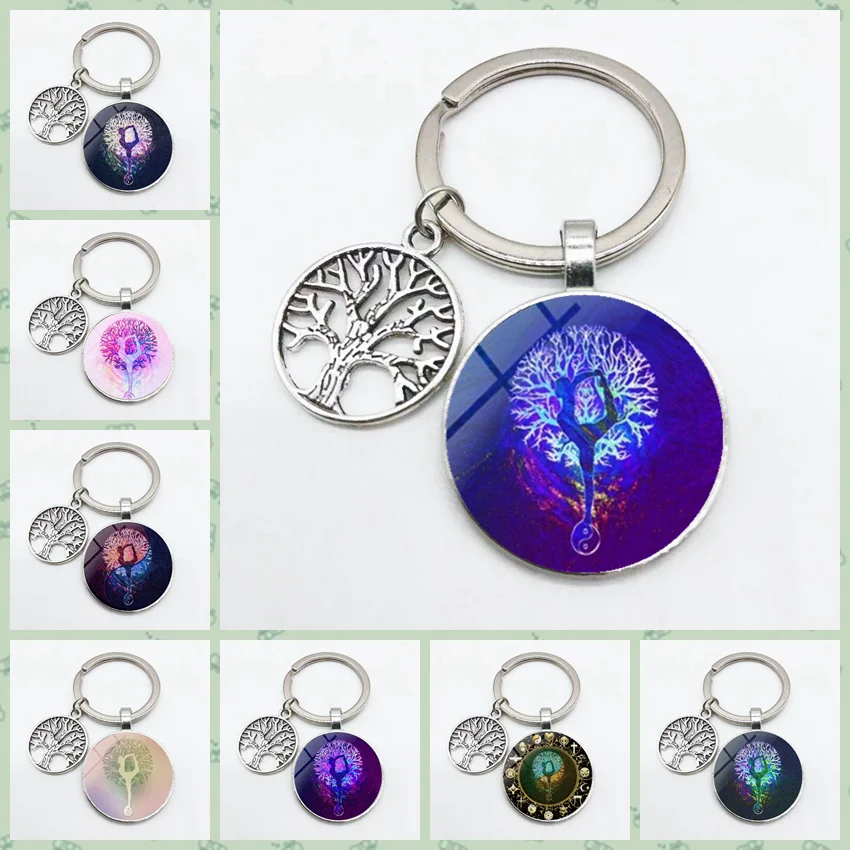 Новый Брелок Дерево жизни брелок ветвь маленькая Подарочная подвеска