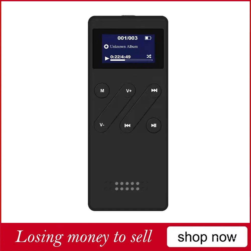 

HiFi Lossess MP3 Player Built-in 8GB 16GB Music Player Metal Mini Portable Walkman with radio FM recording