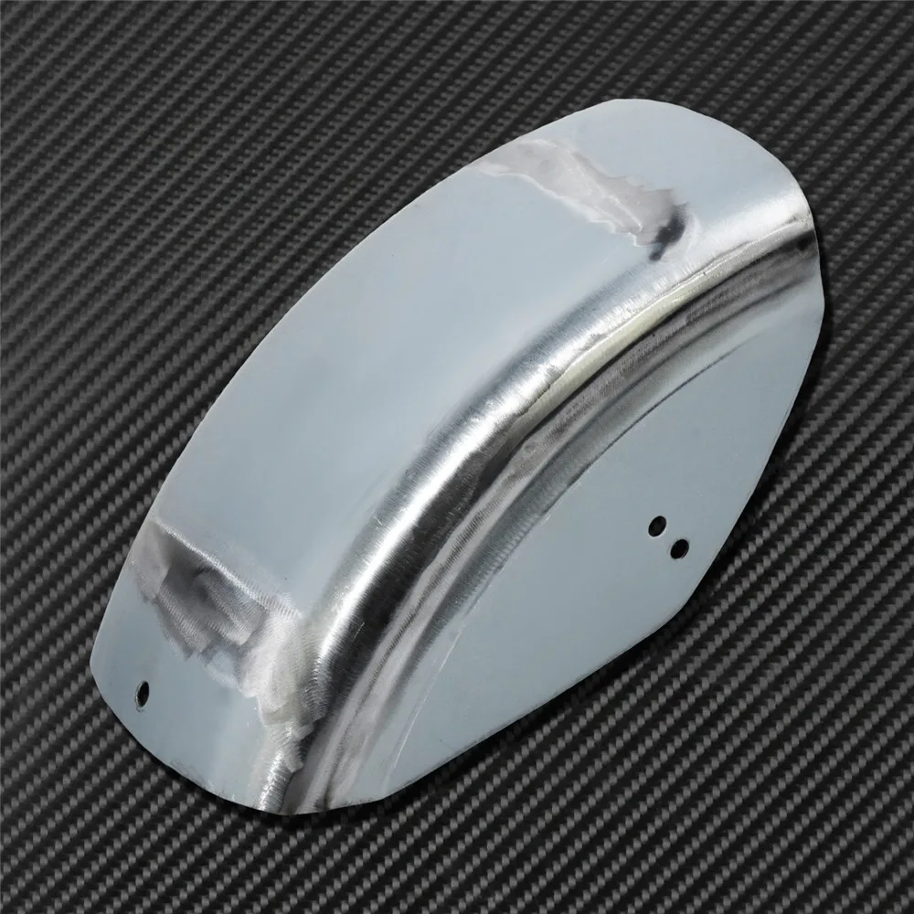 Короткое заднее крыло для мотоцикла черное/хромированное Harley Sportster Iron XL 883 1200 72