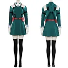 Женский костюм для косплея в стиле аниме My Hero Academia Midoriya Izuku, костюм для Хэллоуина, карнавальный костюм