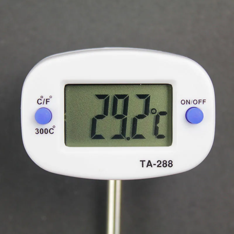 Поворотный цифровой термометр для еды мгновенного считывания электронный