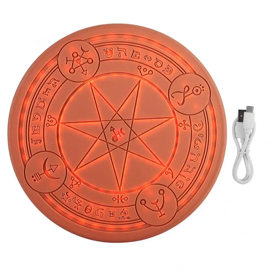 Magic circle Беспроводное зарядное устройство универсальное Qi Беспроводное быстрое зарядное устройство type C Micro USB для iPhone samsung Xiaomi huawei LG - Цвет: Черный