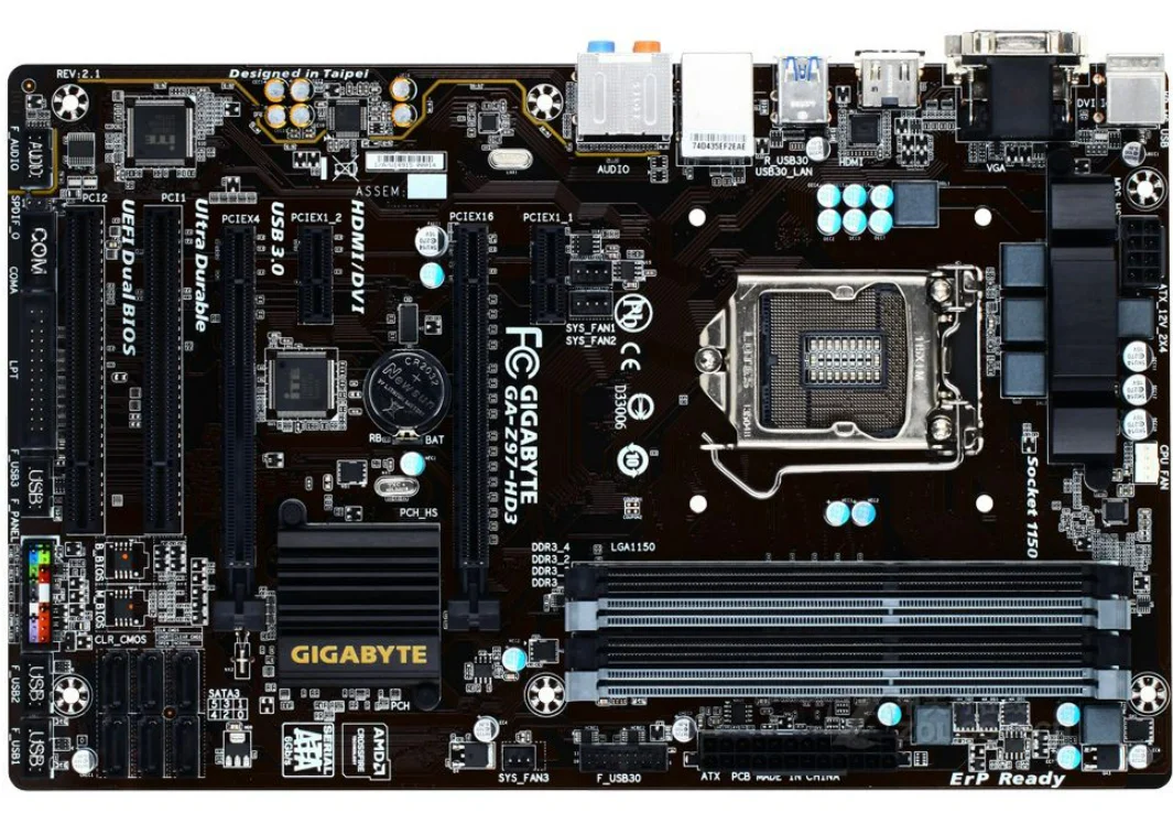 Оригинальная материнская плата для настольного ПК LGA 1150 DDR3 USB2.0 usb Z97 на 32 ГБ |