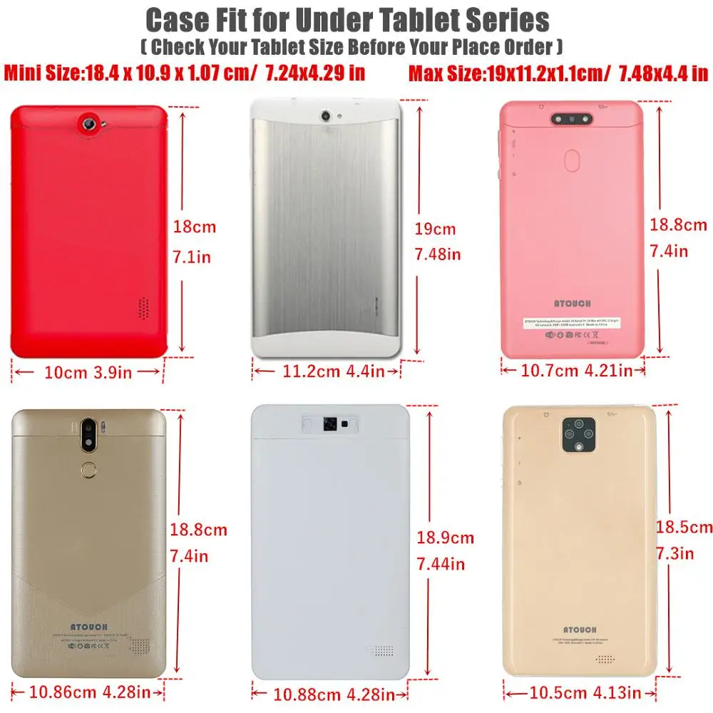 Принципиально 7 0 ''универсальный планшет чехол Мягкий силиконовый Чехол для