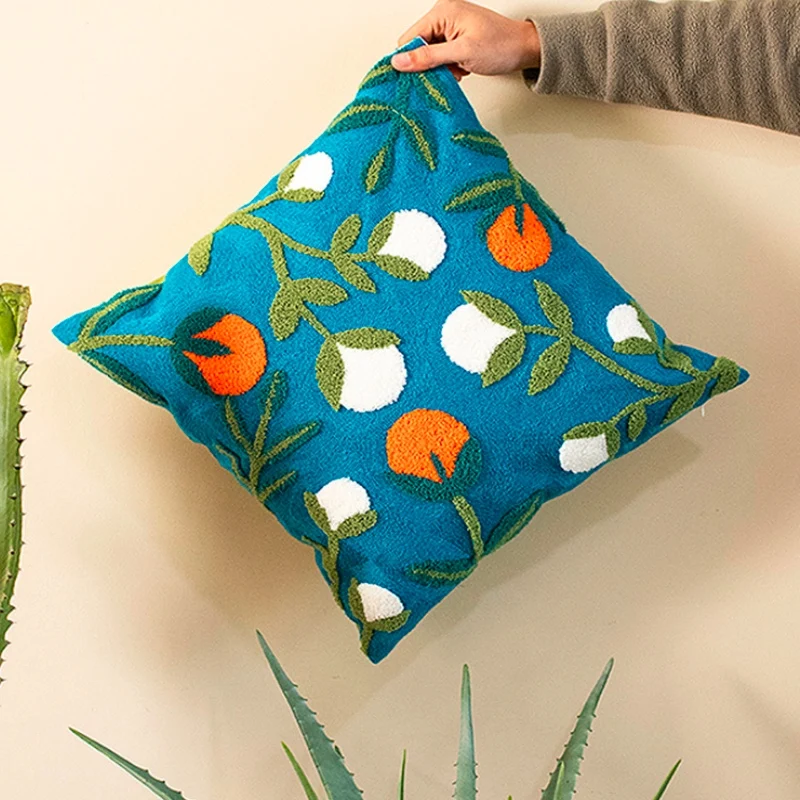 Наволочка для подушки DUNXDECO декоративный чехол новый скандинавский цветочный