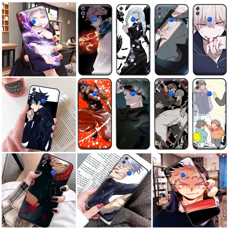 

Jujutsu Kaisen Fushiguro Megumi Yuji Itadori Sukuna Satoru Gojo Phone Case For Huawei Honor 8X 8C 7X Funda Coque Carcasa Cases