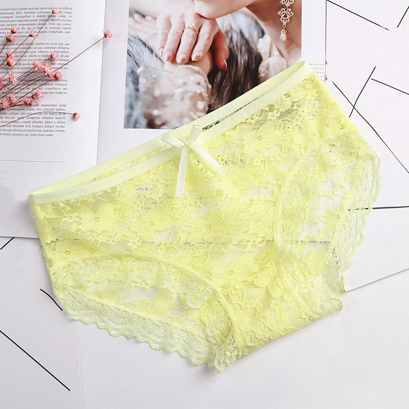 Модные женские прозрачные трусики кружевные мягкие трусы сексуальное нижнее