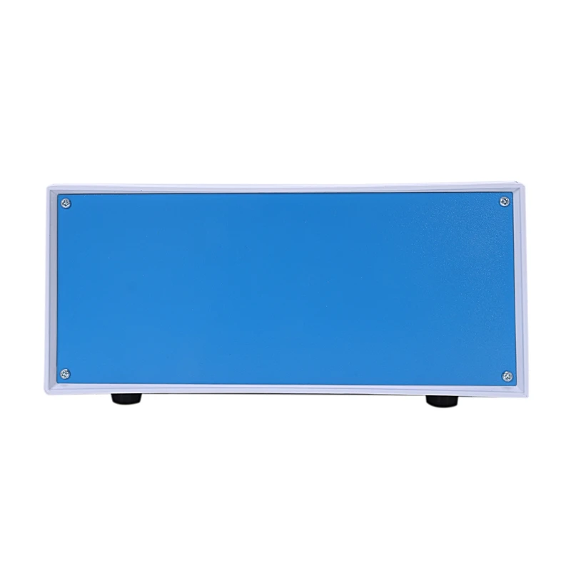 Фото 9 8 "x 7 5" x 4 3 "синий металлический корпус проект Чехол DIY Распределительная 9 8 "x 7 5" x 4 3 "синий металлический корпус проект Чехол DIY Распределительная