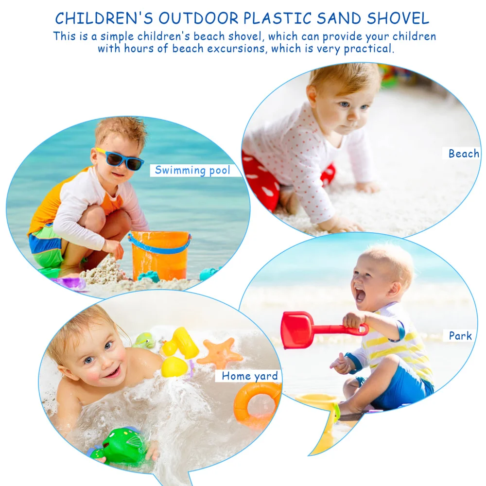 

2pcs Kids Beach Sand Shovels Outdoor Beach Plaything Useful Sand Shovel