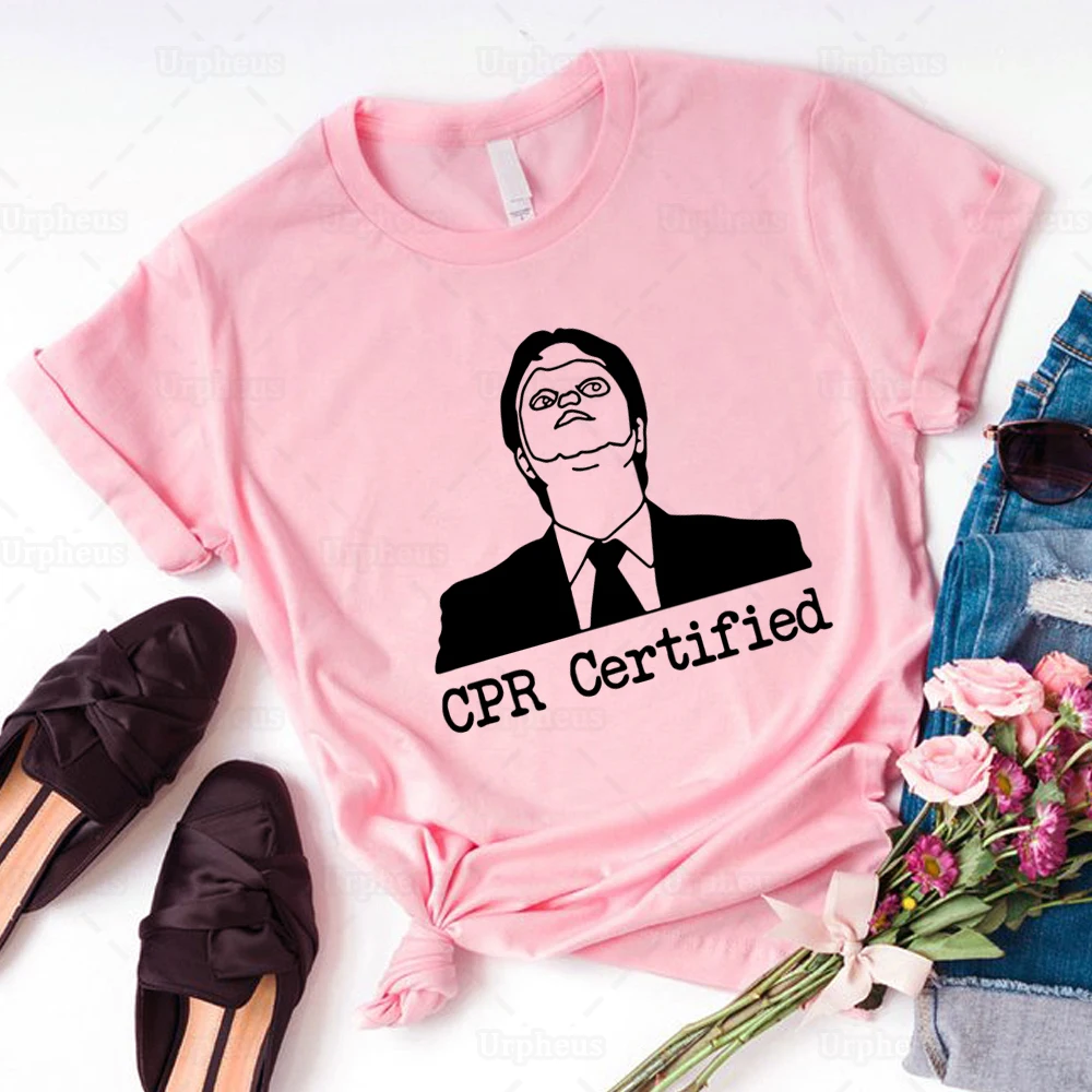 Забавная офисная хлопчатобумажная футболка с графическим рисунком Dwight Schrute