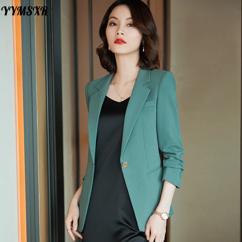 

High-quality Women's Jacket Suit Autumn and Winter 2022 Slim Long-sleeved Ladies Temperament Office Blazer