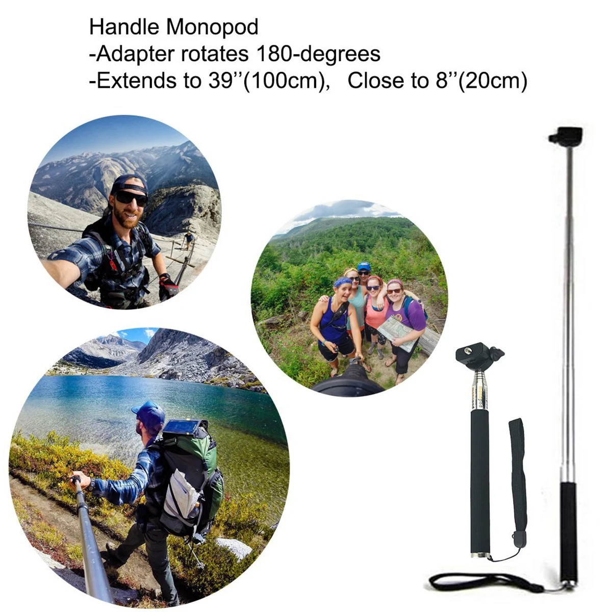 

69In1 Outdoor Action Camera Accessory Set With Tripod Stand And Wrist Strap For GoPro Action Cameras For Cycling Driving Surfing