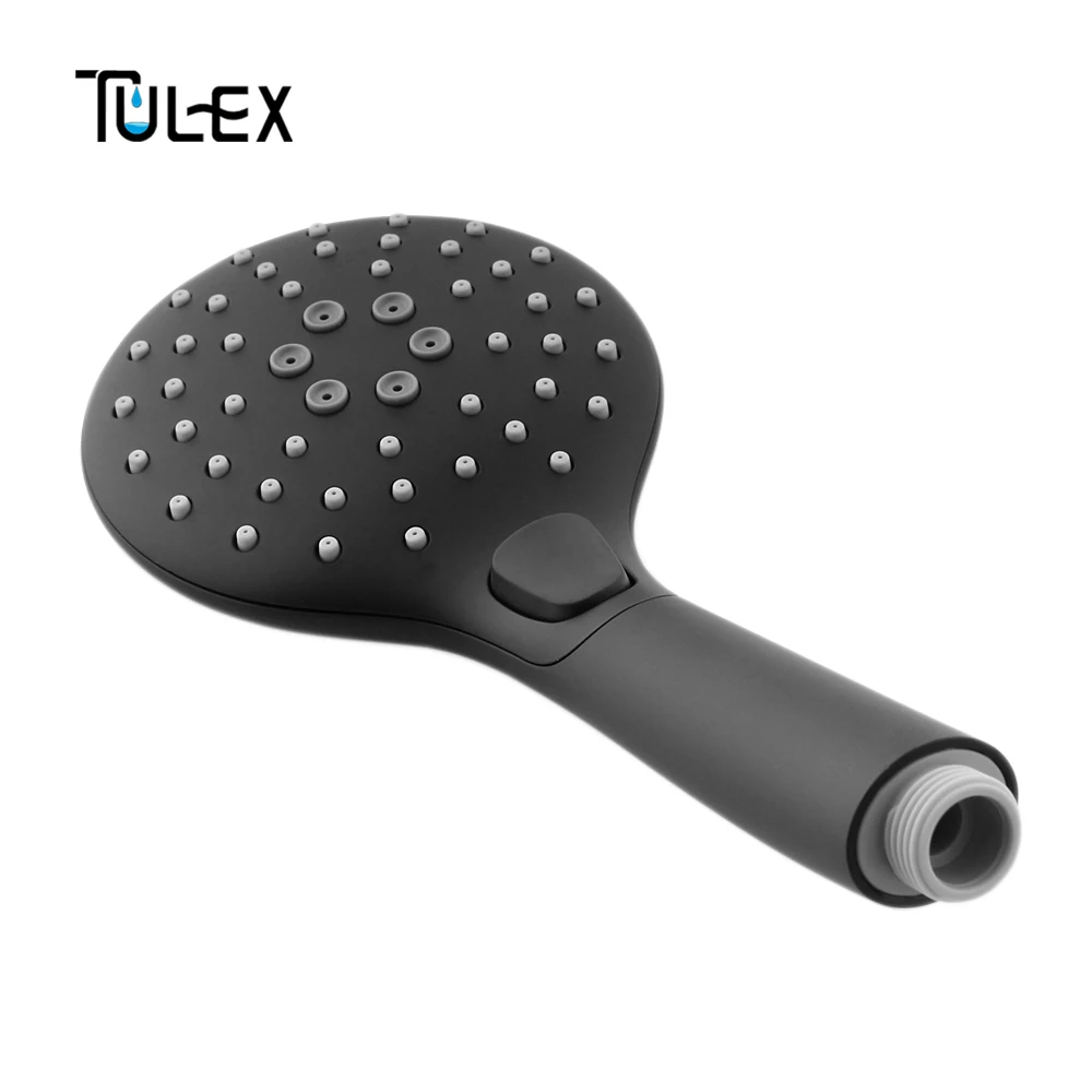 TULEX черная душевая головка ручной ABS пластиковый распылитель для ванной комнаты экономия воды четыре функции для Форсунка для ванной Замена бустера