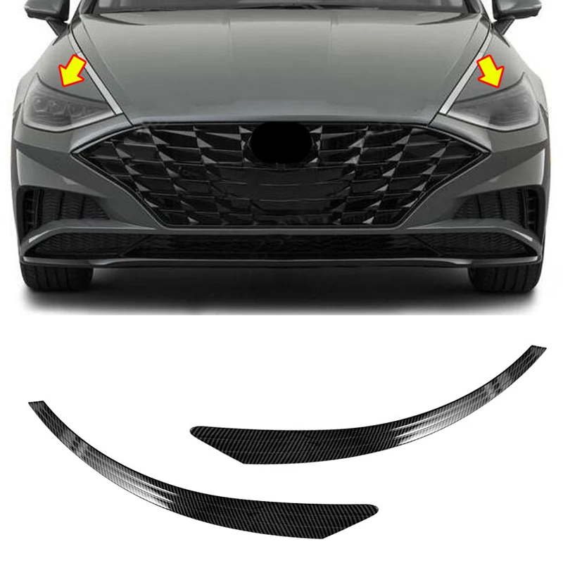

2 шт., накладка на передний бампер автомобиля, для Hyundai Sonata 2020 2021