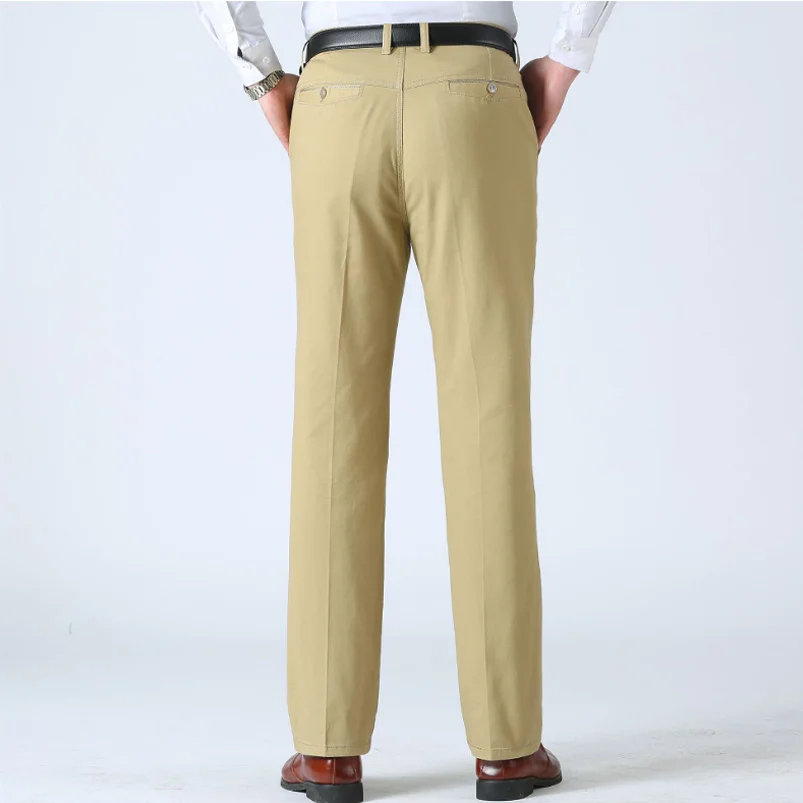 Летний деловой мужской костюм брюки из хлопка удобные модные повседневные