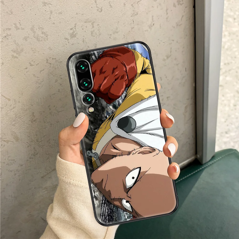 

ONE PUNCH MAN Phone case For Huawei P Mate P10 P20 P30 P40 10 20 Smart Z Pro Lite 2019 black pretty waterproof luxury shell soft