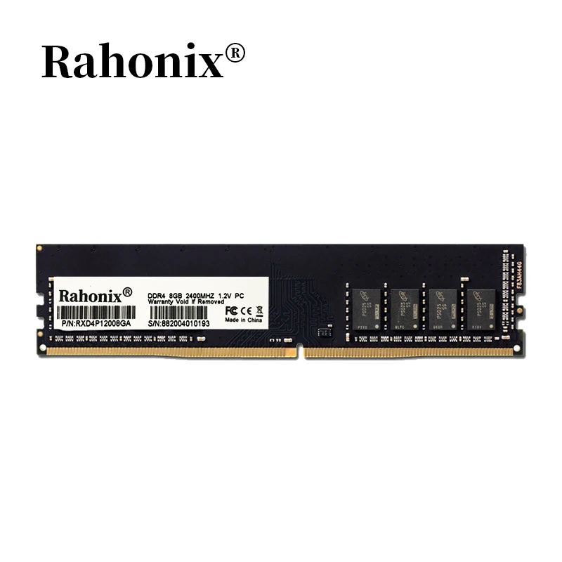 Оперативная память для настольного ПК Rahonix DDR4 8 ГБ 4 2666 МГц 2400 2133 UDIMM
