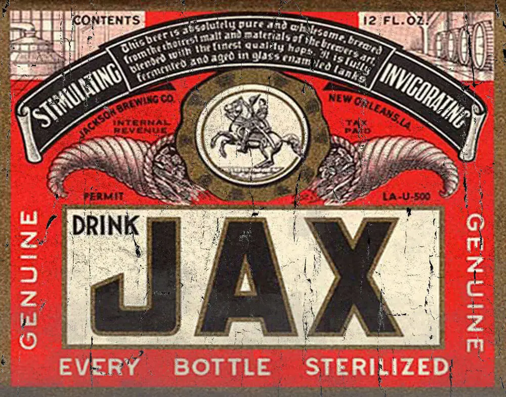 

JAX BEER OLD AMERICAN BRAND METAL TIN SIGN POSTER WALL PLAQUE