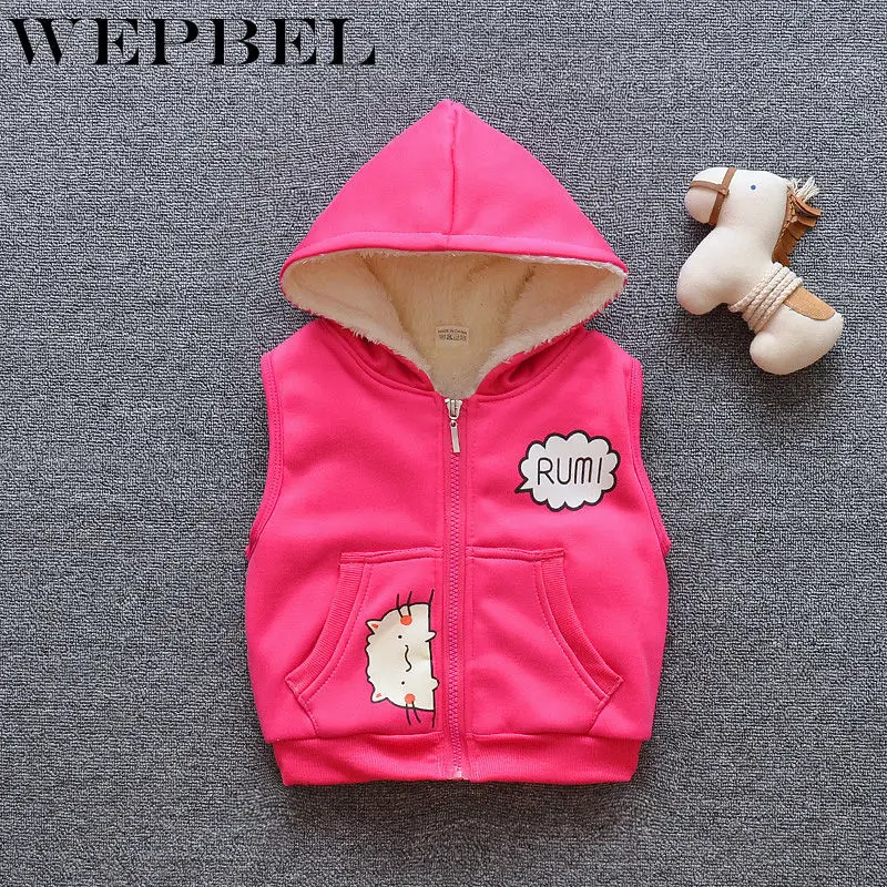 WEPBEL/теплое пальто для маленьких мальчиков и девочек флисовая куртка зимняя