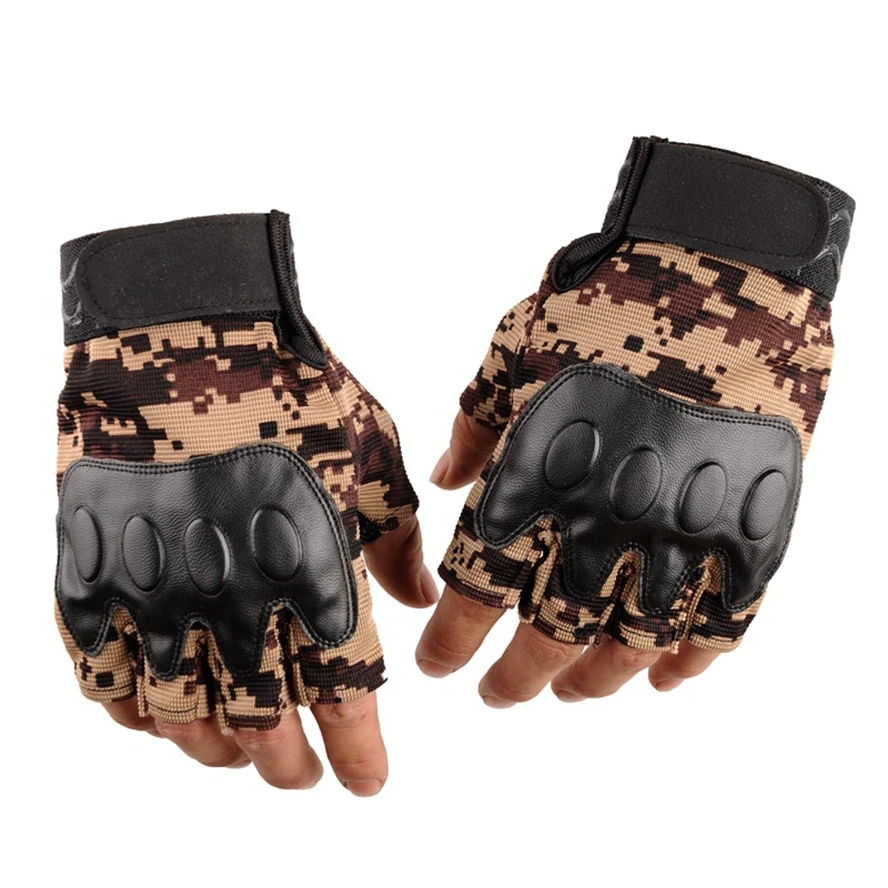 Военные противоскользящие охотничьи перчатки на полпальца открытом воздухе CS