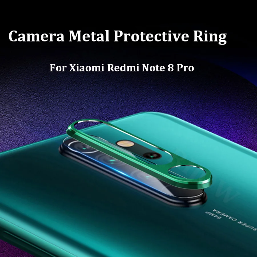 3 в 1 для Xiaomi Redmi Note 8 Pro закаленное стекло 7 8T защита экрана металлическое кольцо