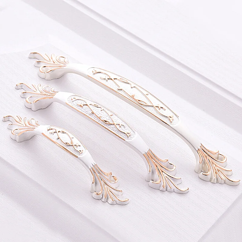Furniture Drawer Cabinet Door Handles and Knobs Kitchen Hardware Accessories Vintage Cupboard Pulls Thickened Base White Handle|door bronze|handle