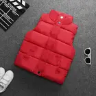 Детские мягкие теплые пуховые жилетки по фигуре, раздел-верхняя одежда для детей теплый хлопковый жилет с капюшоном для детей, 1 шт., замок-молния, Детская куртка без рукавов