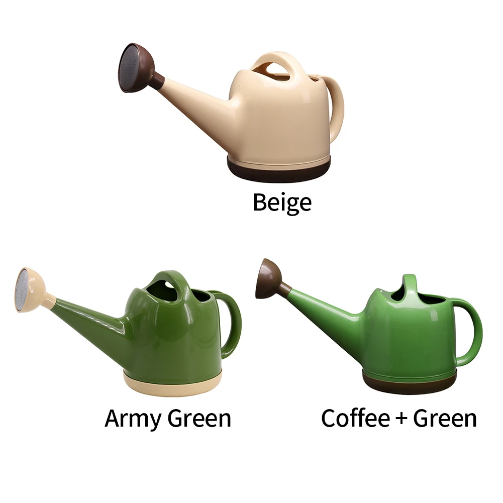 

4L Anti Collision Long Mouth PP Resin Home Watering Can Vegetable Flower With Handle Large Capacity Cute Plant Sprinkler