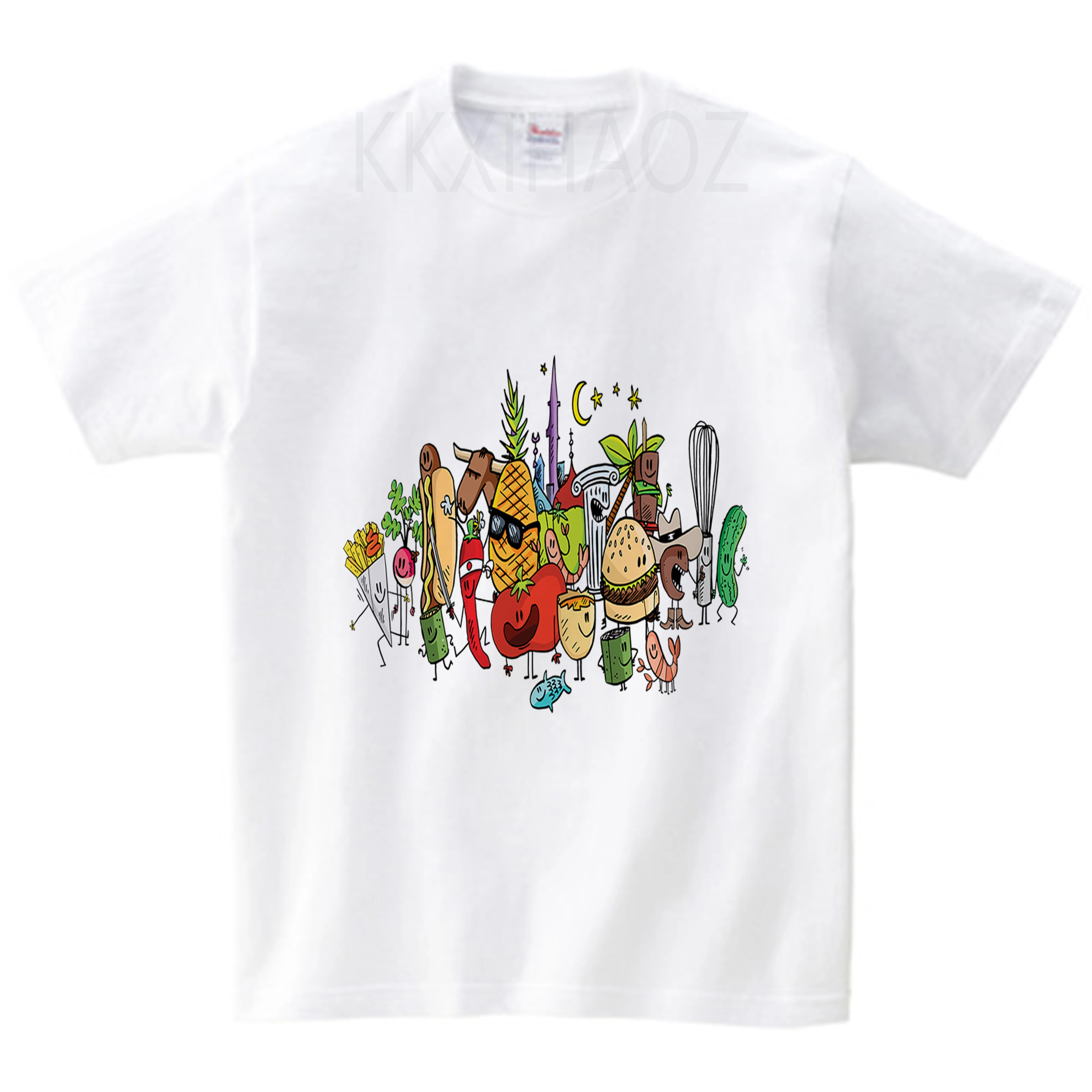 

Summer Cotton Print Girls & Boys T Shirt Children Casual Comfortable Tops Baby Kids Funny Short Sleeve Clothes