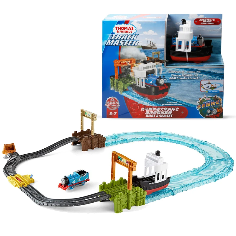 

Thomas And Friends Track Master Boat&Sea Set Die-Cast Metal Train Model Collectible Railway Toys Children's Birthday Gift