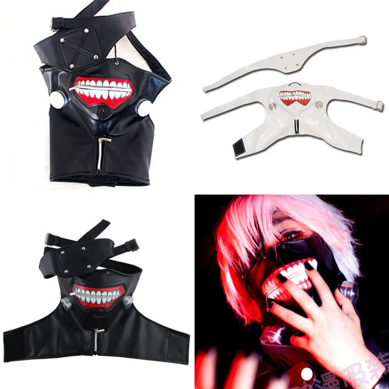 Аниме Косплей Токийский гулс канеки Кен маски и очки Регулируемая молния