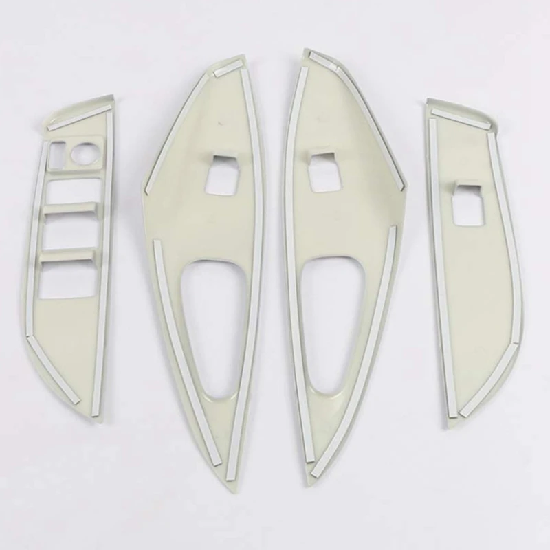 

Carbon Fibre Accessories LHD Door Window Glass Lift Control Switch Panel Cover Trim for Toyota Corolla 2019-2020 Silver