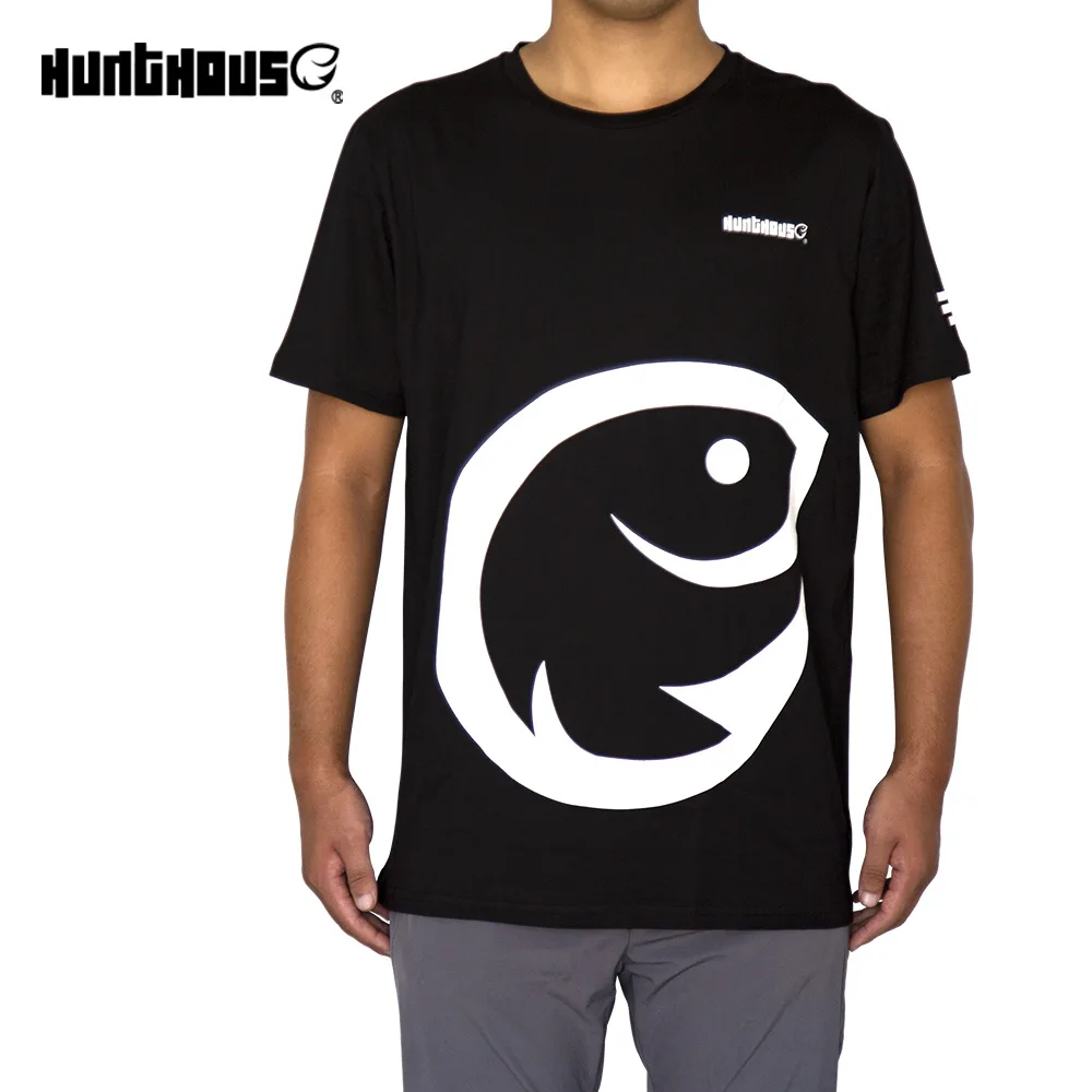 Мужская футболка с коротким рукавом hunt house Рыбацкая 100% хлопок XL XXL | Спорт и