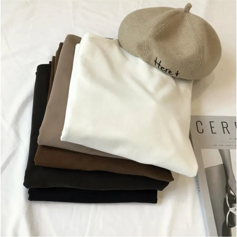 GCAROL 2020 новые женские водолазки топы с длинным рукавом рубашка стрейч