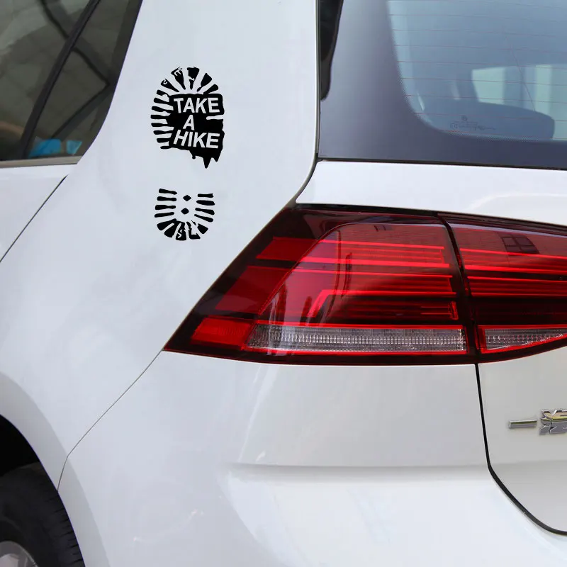 

Take A Hike Car Sticker Shape High Quality PVC Applique Decoration Accessory ZWW-2836, 16.2cm * 6.9cm
