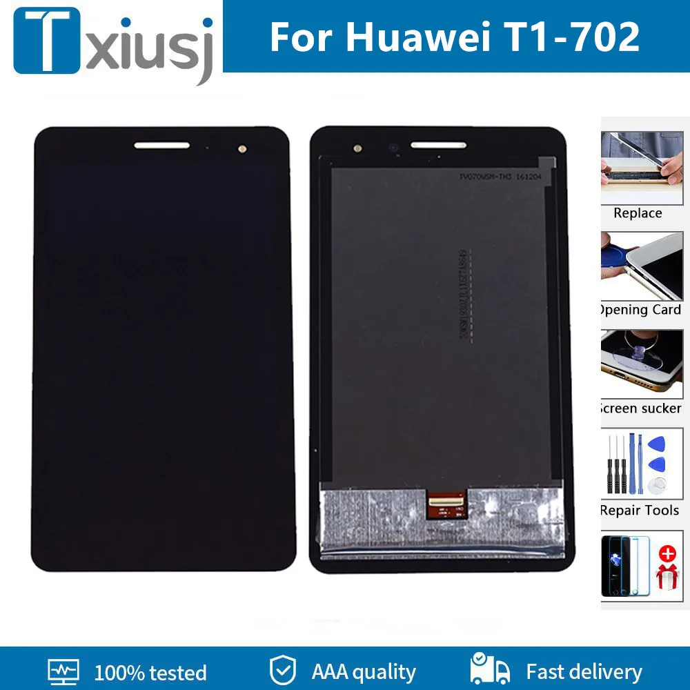 

Original For Huawei T1 7.0 3G 702 702U 702U T1-702 T1-702U T1-702U Tablet LCD Touch Screen Touch Screen Digitizer panel Assembly