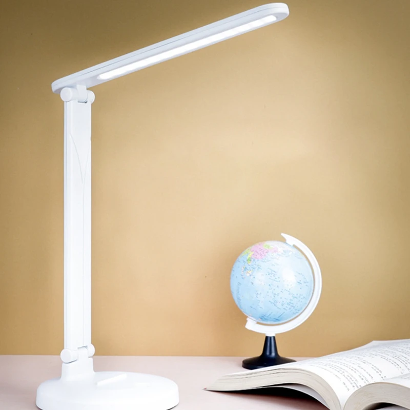 

LED Desk Lamp,Eye-Caring Table Lamps,Dimmable Office Lamp with USB Charging Port,3 Lighting Modes,Contact Control