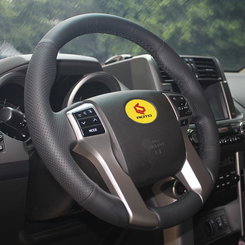 Чехол на руль оплетка для Toyota Land Cruiser Prado 2010-2017 Tundra 2014-2019 Tacoma 2012-2019 тюнинг