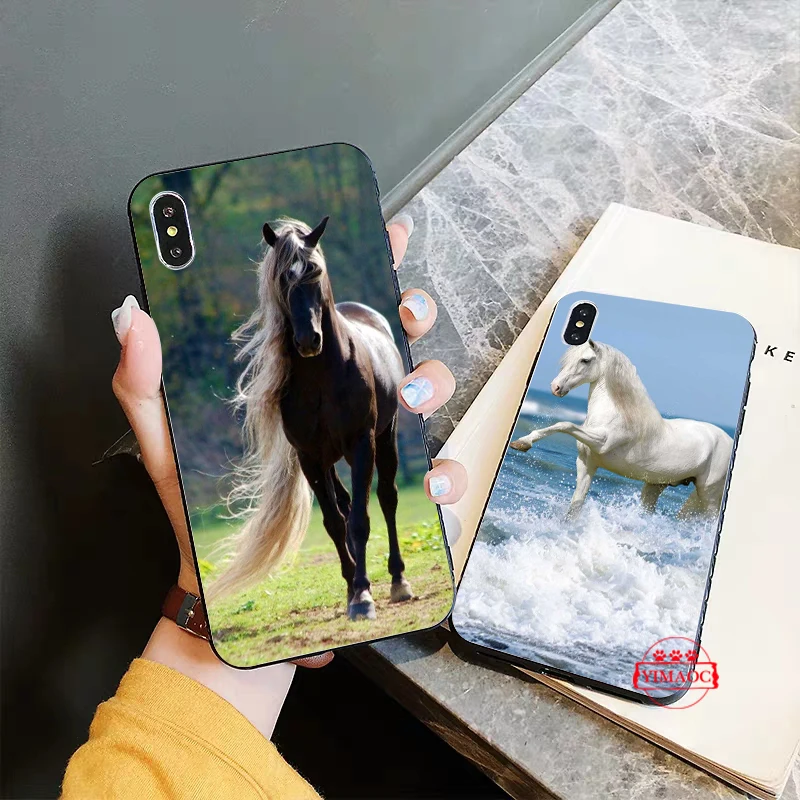 Бегущие лошади Diy силиконовый мягкий чехол для iPhone 5 5S 6 6S 7 8 11 Pro Plus X XR XS Max |