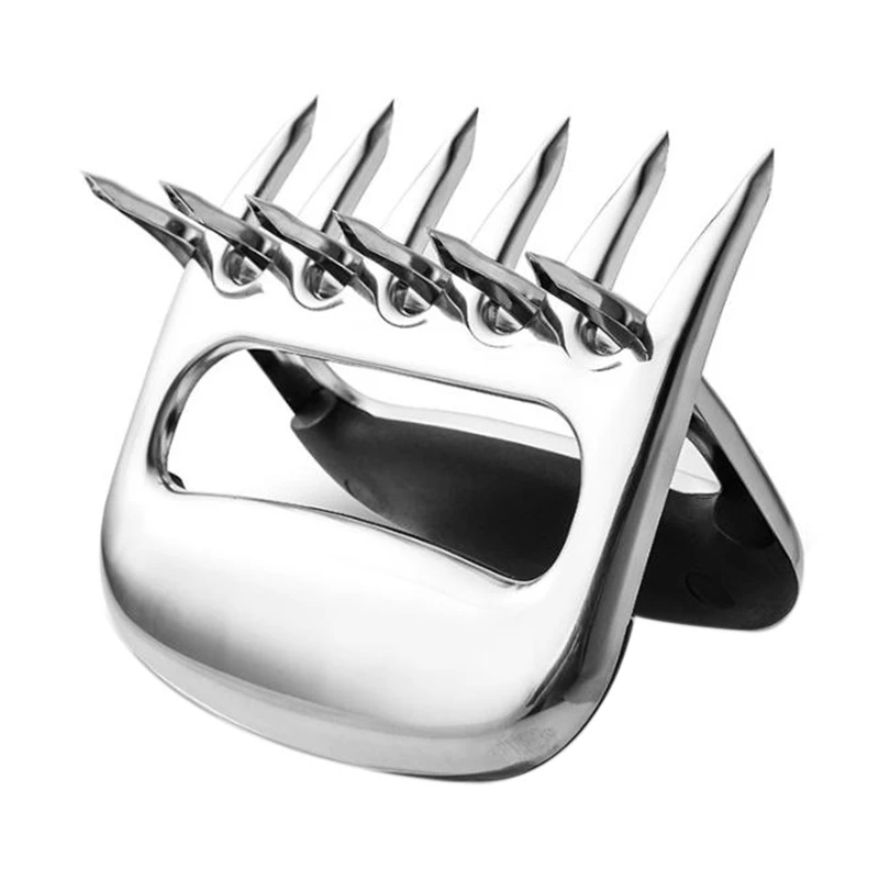 

2 Pcs Meat Shredder Claws Stainless Steel Bear Claws BBQ Meat Claws for BBQ Forks for Handling Food Barbecue Claws