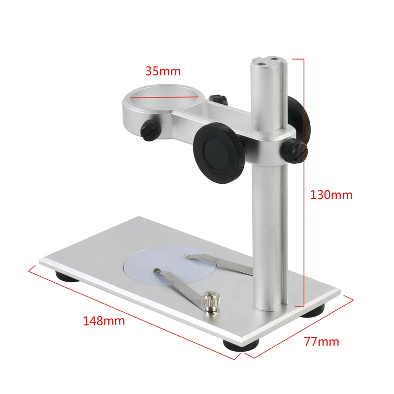 Кольцевой держатель для микроскопа настольная подставка из алюминиевого сплава