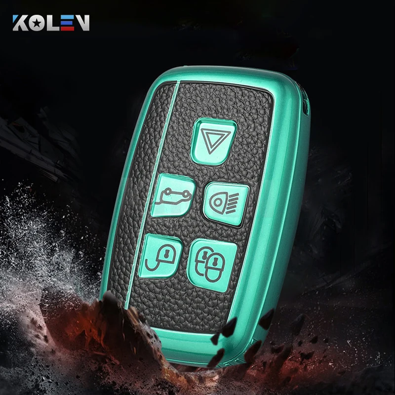 

Кожаный термополиуретановый чехол ключа дистанционного управления автомобилем чехол в виде ракушки для Ленд Ровер Range Rover Sport (Land Rover Range Rover ...