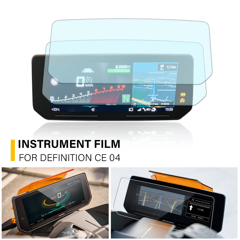 

Motorcycle Accessories Instrument Film For BMW Definition CE 04 CE04 Scratch Cluster Screen Dashboard Protection