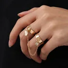 Регулируемый семейный набор для женщин, многослойное кольцо-цепочка с бабочкой в стиле панк, ювелирные изделия для вечеринок, подарок для любимых